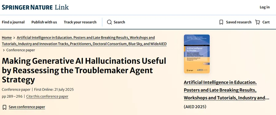 Springer publication page